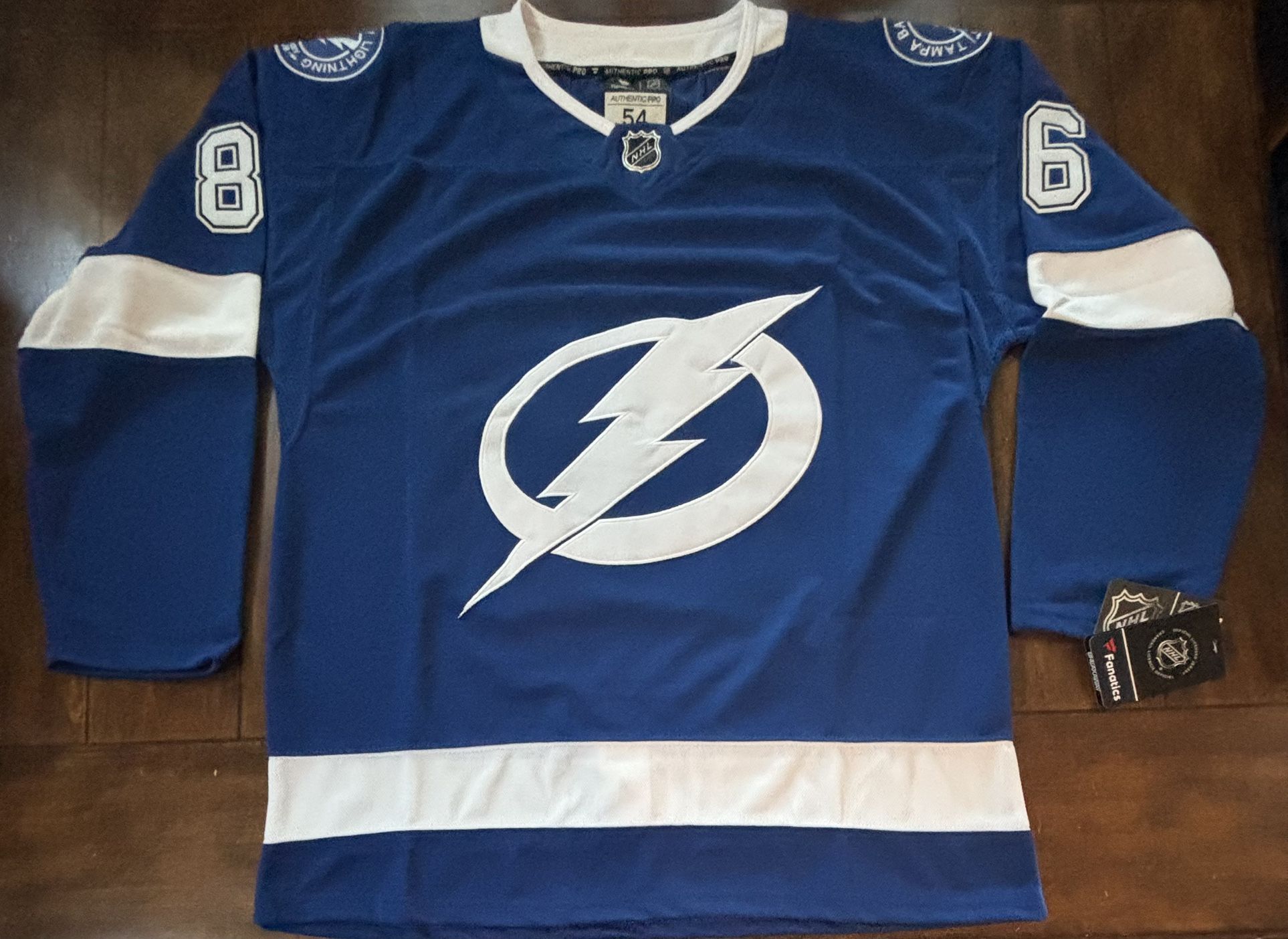 Nikita Kucherov Blue Tampa Bay Lightning Jersey XL (54) NWT