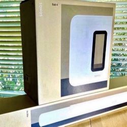Sonos Arc Ultra (White) + Sonos Sub 4 (White).  Brand New Sealed.  Includes Warranty.  