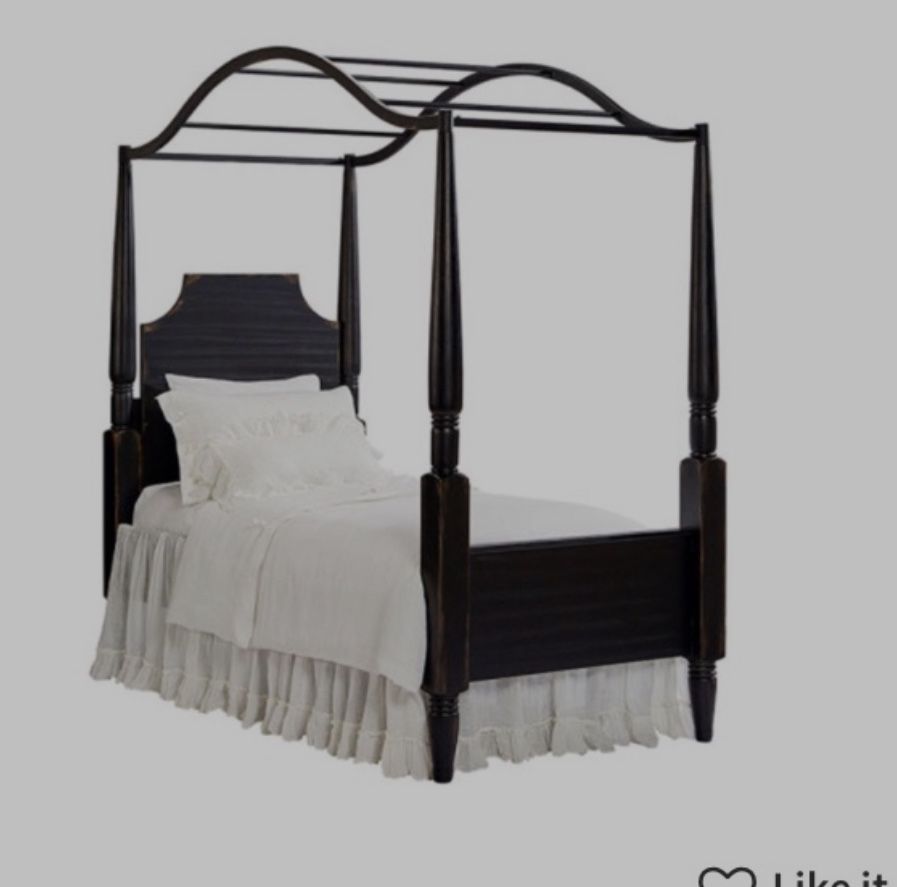 Custom Made Pine Canopy Bed For Your Little Princess!