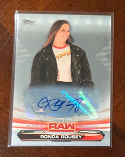 UFC WWE RONDA ROUSEY AUTOGRAPH CARD