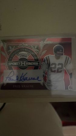 Paul Krause AUTO!!