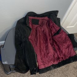 Black Suede With Magenta Interior Medium  