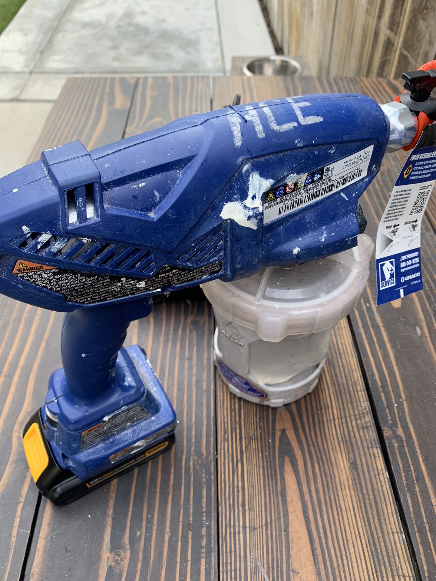 Graco TC Pro Dewalt 20v Battery Operated Paint Gun Sprayer for Sale in