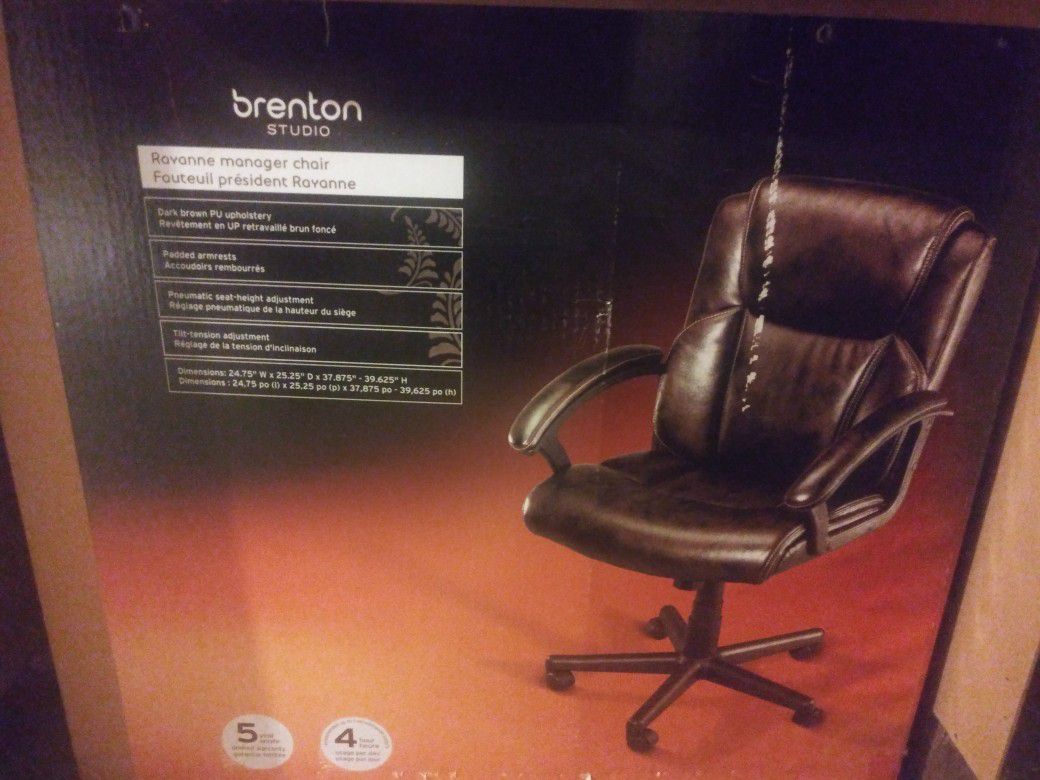 Medium Sized Office Chair Brown Color