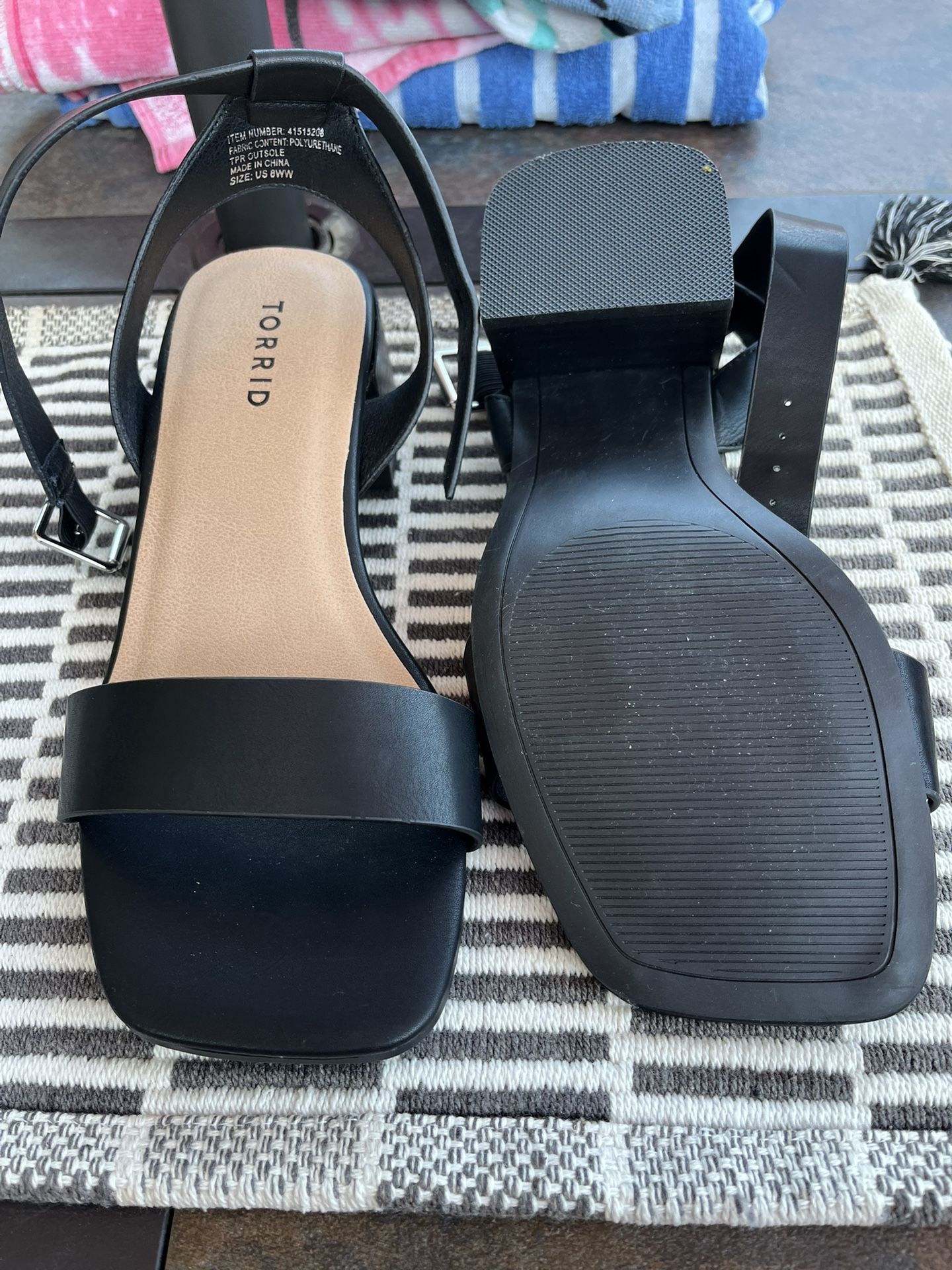 Blk Strap Sanders Comfortable