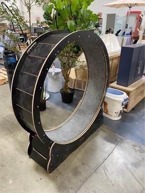 New & Assembled Cat Wheel, 48" XL Large Cats Exercise Running Wheel Cat Treadmill for Indoor Cats