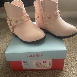 Pink girl boots