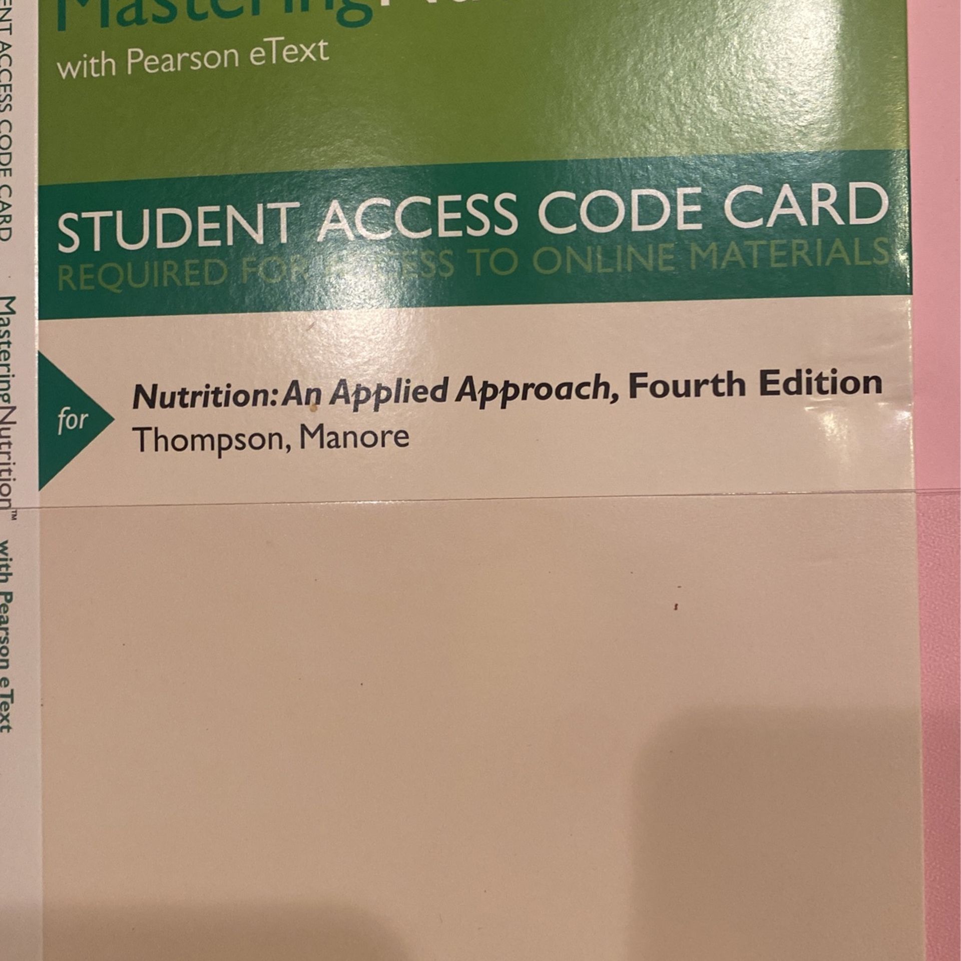 Nutrition textbook 4th Edition