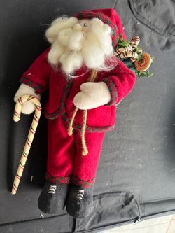 Handmade Santa Claus Christmas Figurine Doll