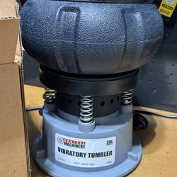 5 Lb. Metal Vibratory Tumbler Bowl #67617. Includes bag of walnut shell media. 
