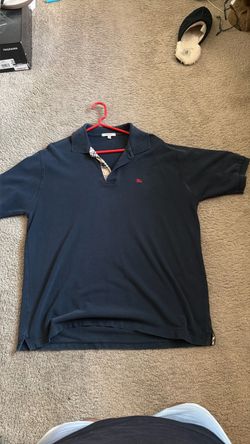 Burberry Navy Polo Shirt