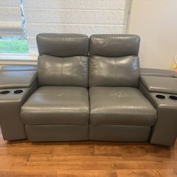 Muse Leather Electric Recliner Sofa