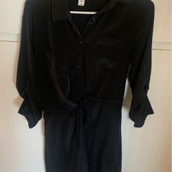 Old Navy black Button Up Dress - Size S