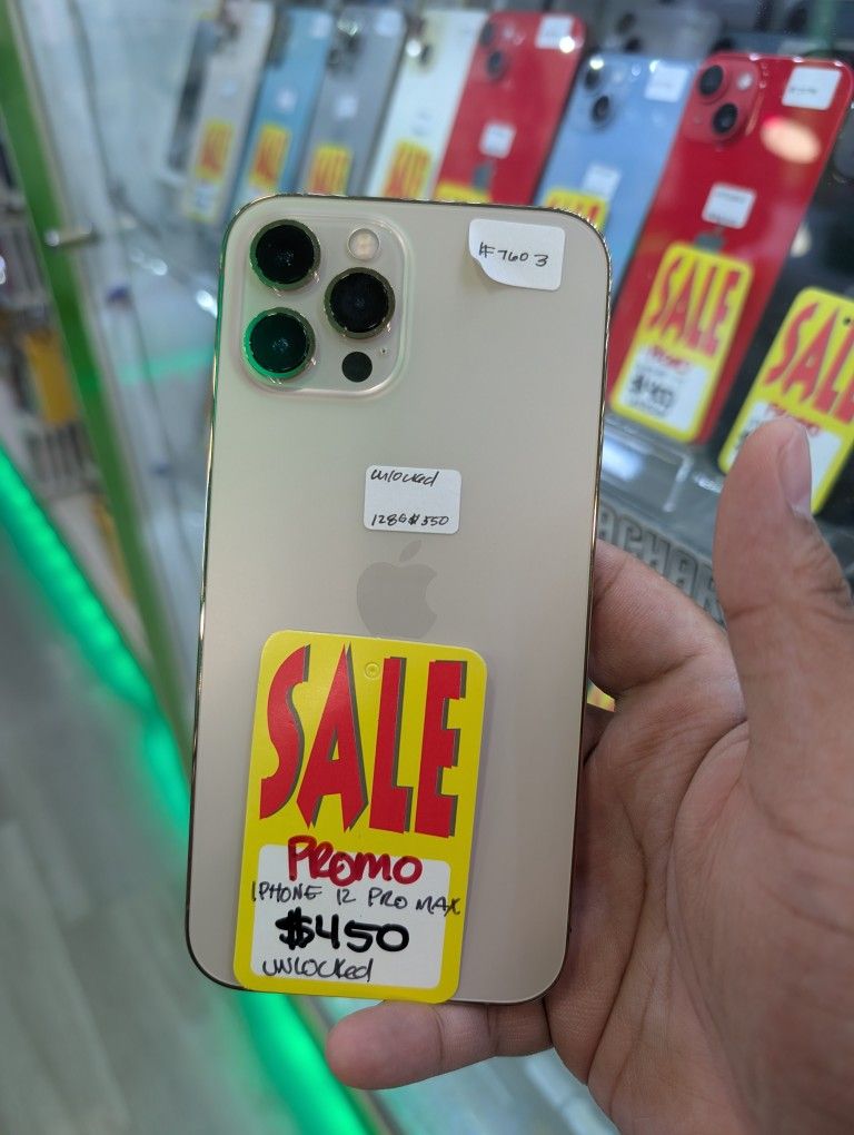 iPhone 12 Pro Max Unlocked Any Company $80 Down 128GB