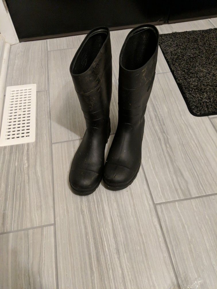Steel Toe Men's Rubber Boots Size 12