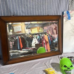 Antique Mirror, Oak