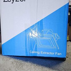 Zeyzer Bathroom Exhaust Fan with LED Light Square