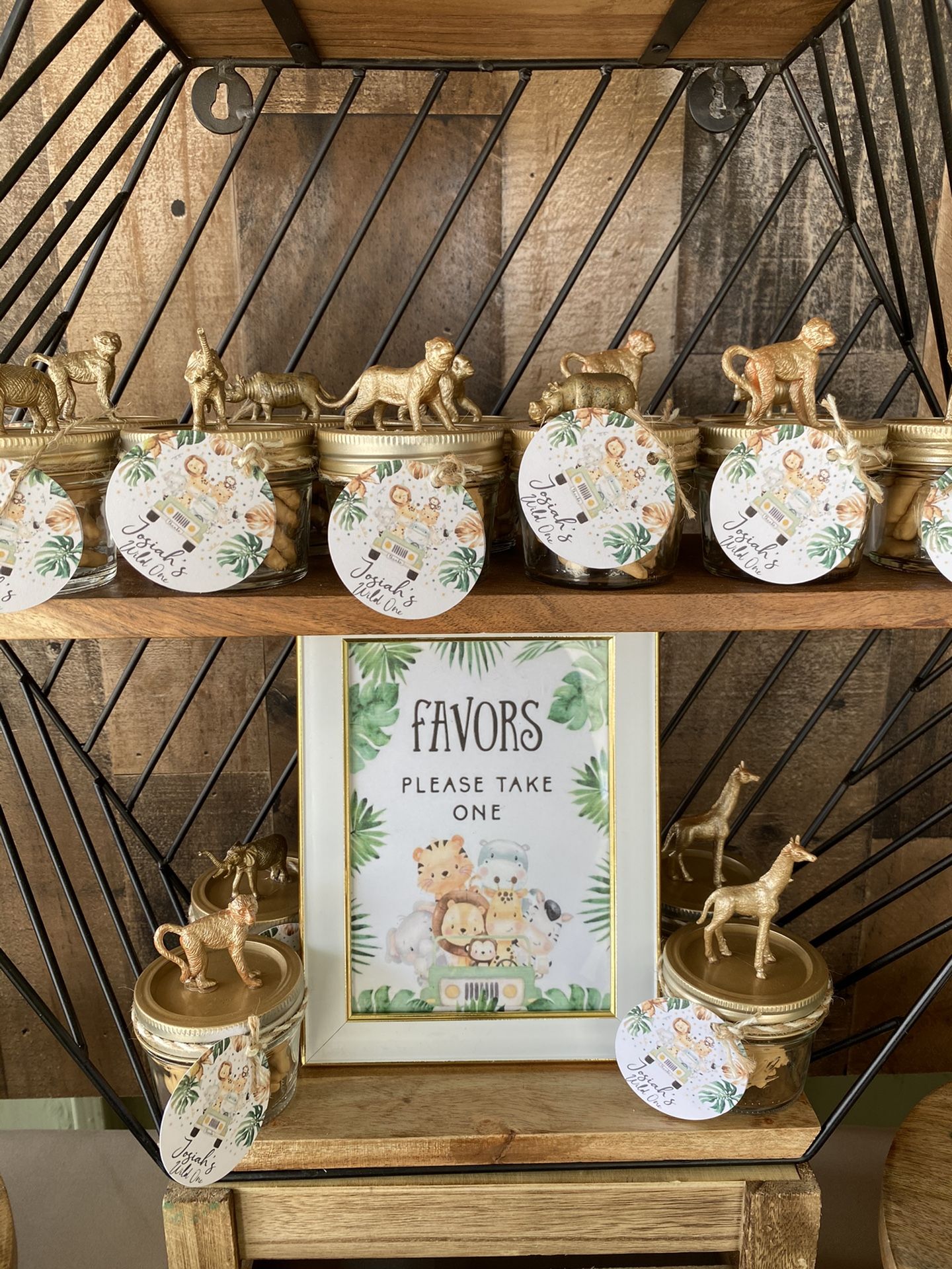 Safari/Wild One Birthday Keepsakes