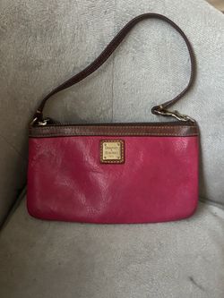 Dooney & Bourke Rasberry Pink Leather Wristlet