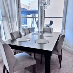Grey dining chairs