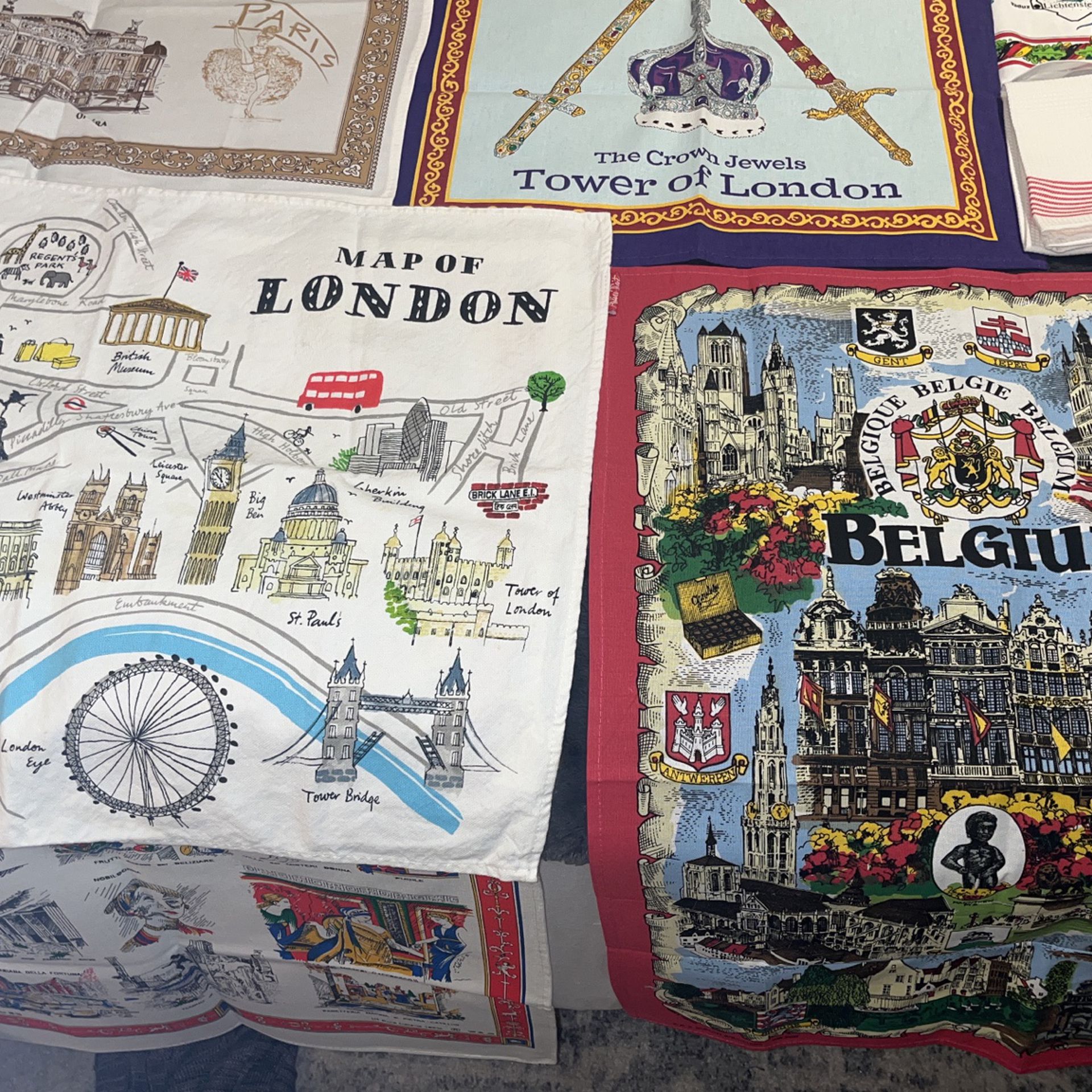 Tea Towels Are From All Over The World 