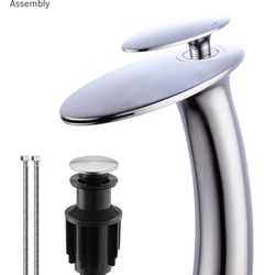 Chrome Waterfall Bathroom Faucet