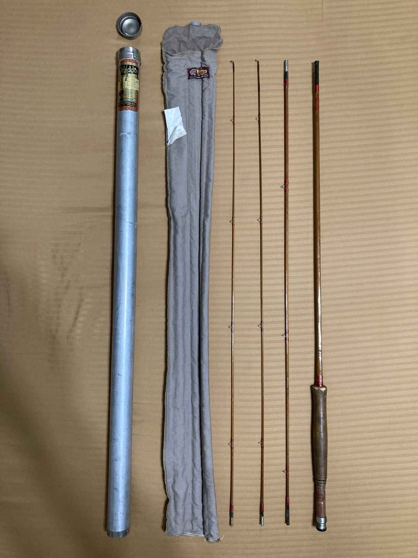 JAMES HEDDON’S SON DOWAGIAC, MICHIGAN FLY FISHING SPLIT BAMBOO ROD