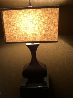 2 Brown Lamps