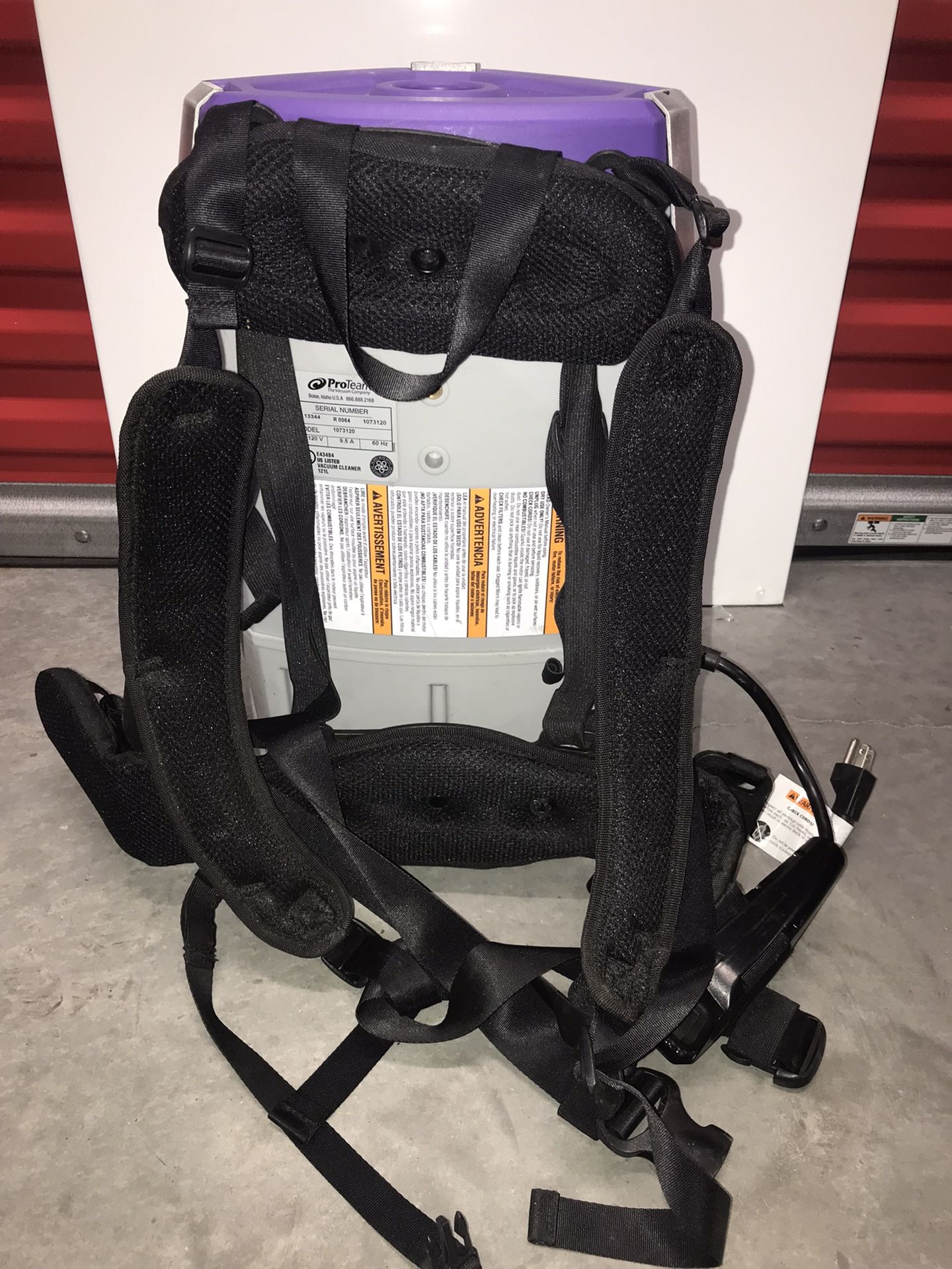 Back Pack Vacuumed With Two Hepa Filters