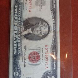 Uncirculated Silver Cirtificate Two Dollar Bill