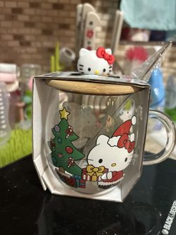 Hello Kitty Teacup W/spoon
