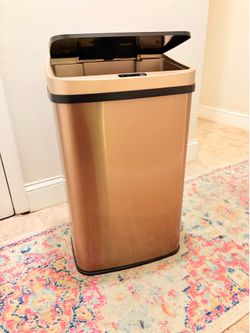 Nine Stars 13.2 Gallon Stainless Steel Motion Sensor Trash Can