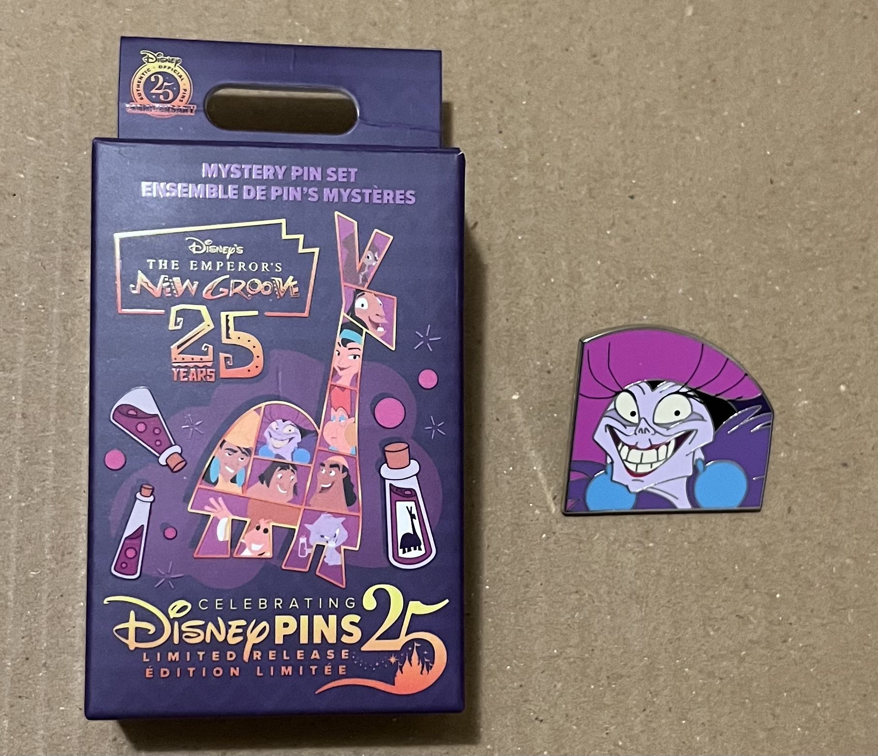 Disney Emperor's New Groove Limited Release Puzzle Mystery Pin Set Yzma Pin