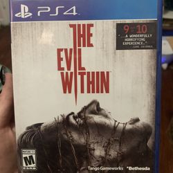 PS4 GAME: THE EVIL WITHIN