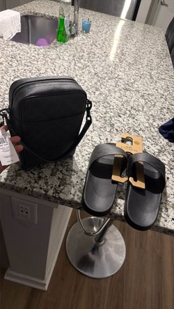 Coach bag and slides size 8
