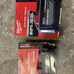 New In Box Milwaukee M18 Battery Packs