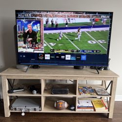 55” Samsung TV & 58” TV Stand