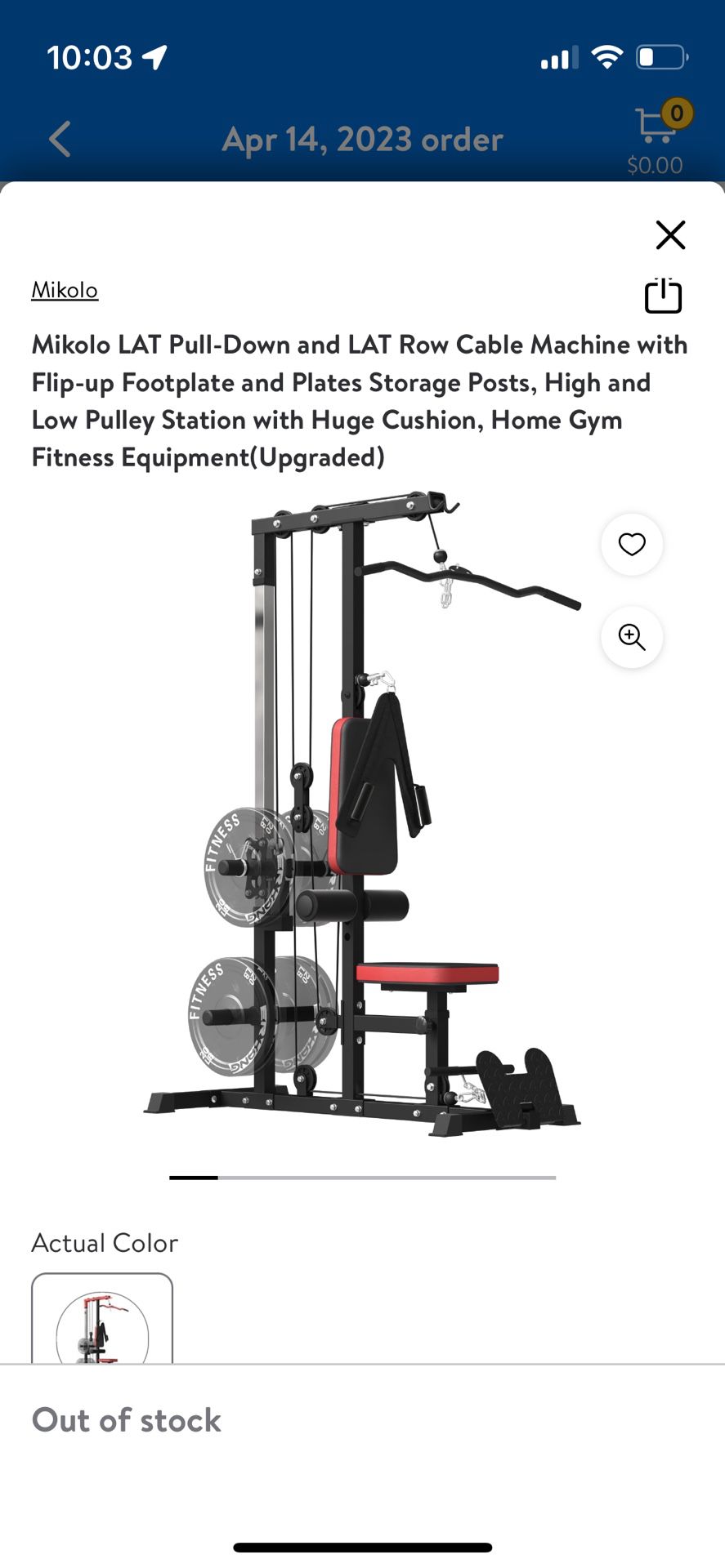 Mikolo LAT Pull-Down and Lat Row Cable Machine