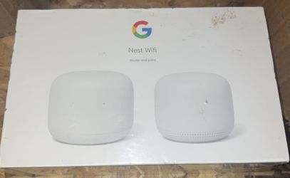 Google Nest Wifi Router + Point Mesh System AC2200 (H2D H2E) Brand New Sealed!