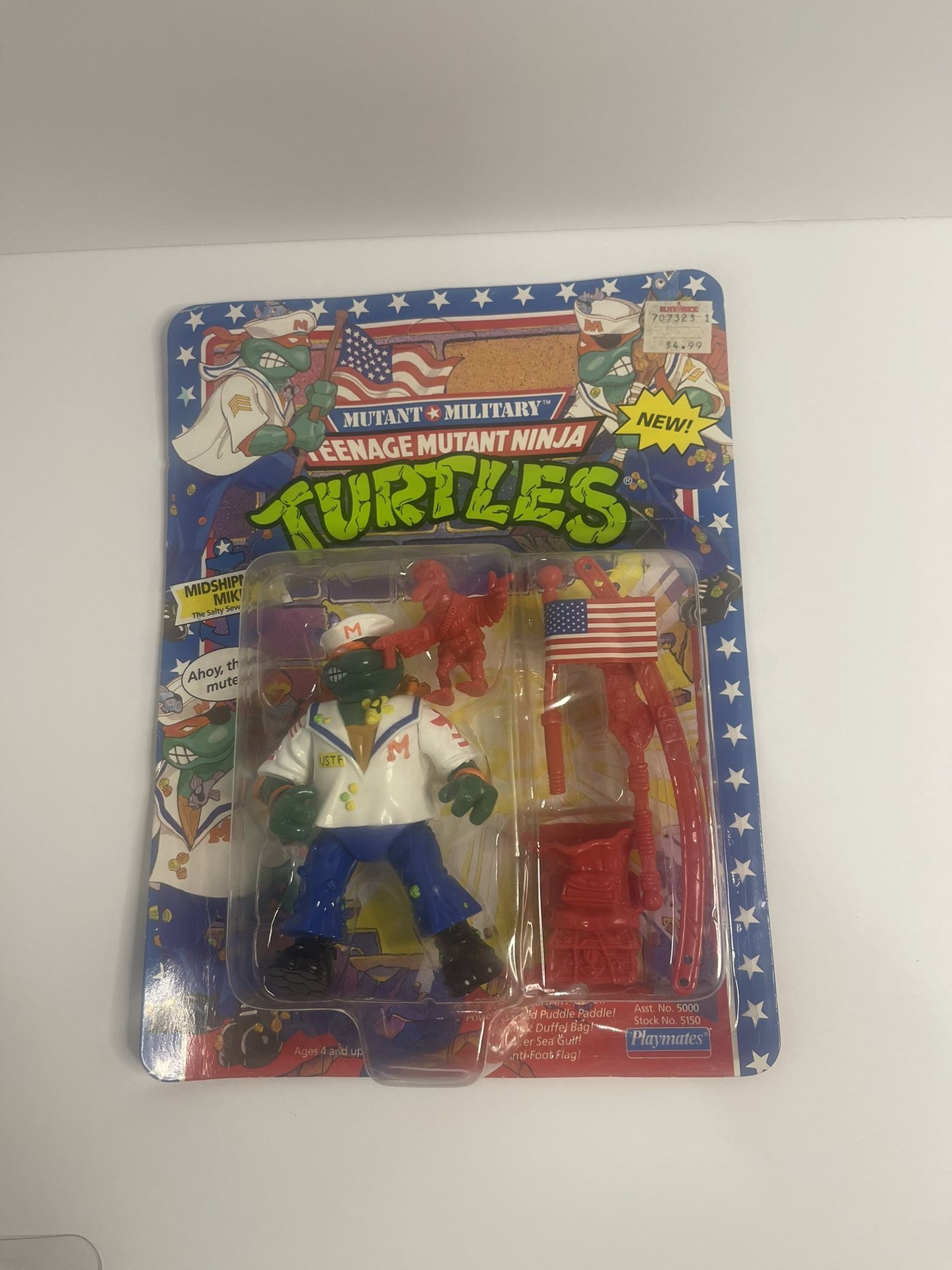 Midshipman Mike Teenage Mutant Ninja Turtles TMNT 1991 Playmates NEW Execellent