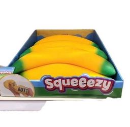 Squeezy banana squishy toy