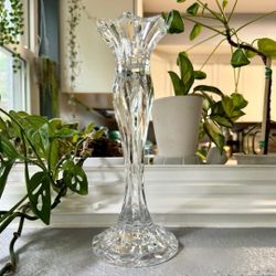 Lead Crystal Candlestick Holder For Tapered Candle 