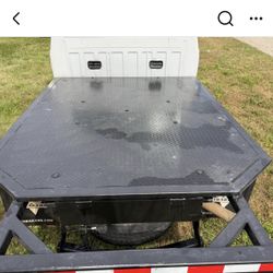 7 Feet Wide By 8 Feet Long +2 Feet Extra For The Extension Flatbed