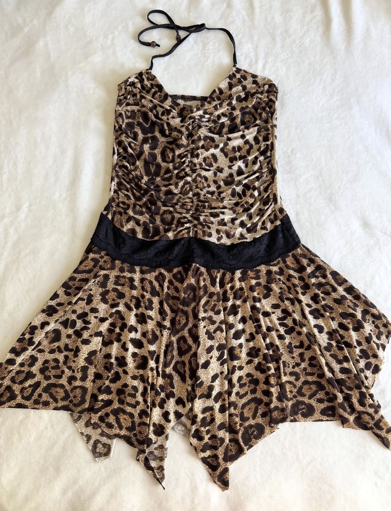 Leopard Print Asymmetrical Dress