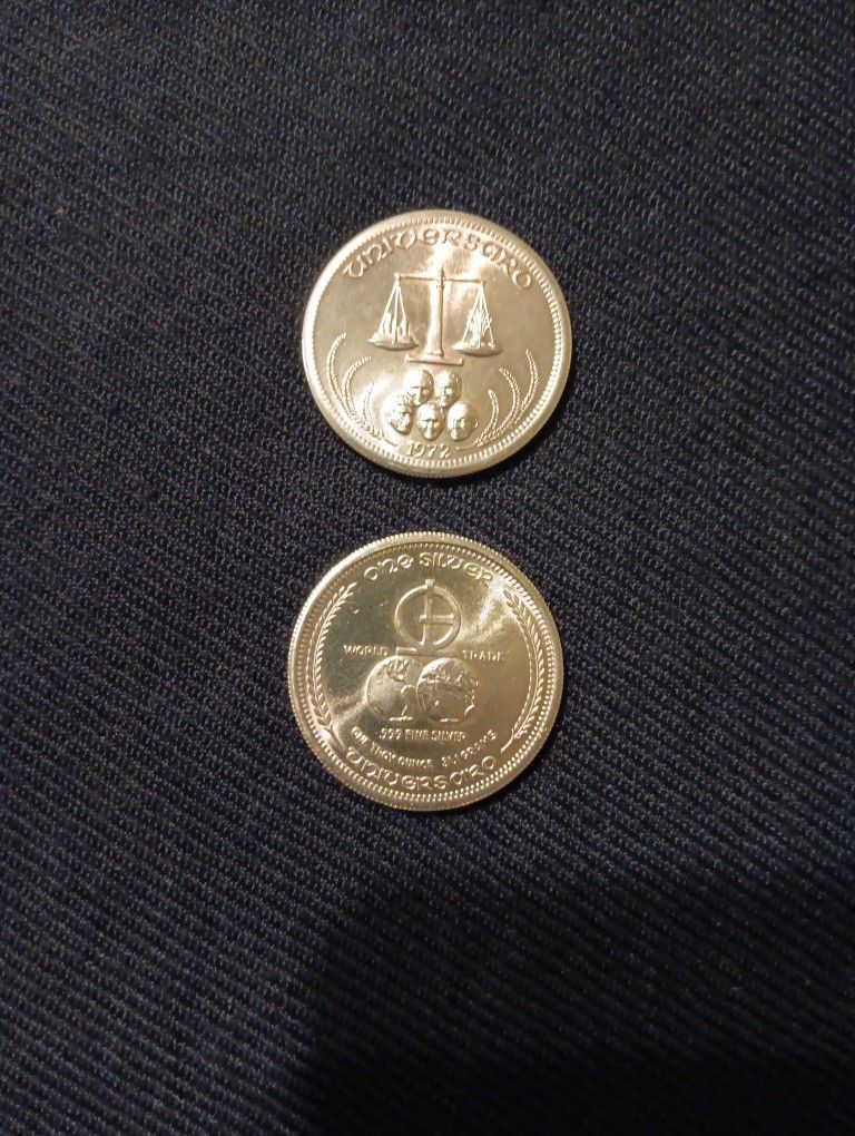 1972 World Trade Coins