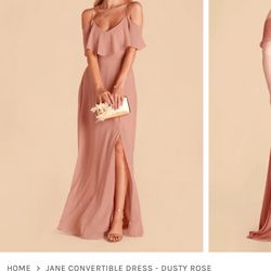 Birdy Grey- Dusty Rose Jane convertible dress ! Worn once as a Bridesmaid! 