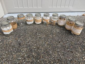 Wedding decoration Mason jar set of 7