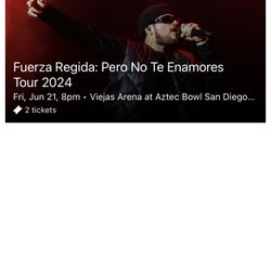 2 Fuerza Regida SD Tickets