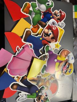 Super Mario Honeycomb Tabletop Decorations