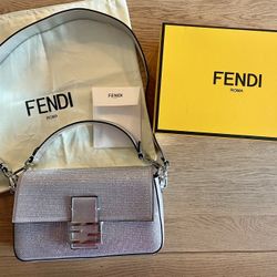 Silver Crystal Bag (Baguette)